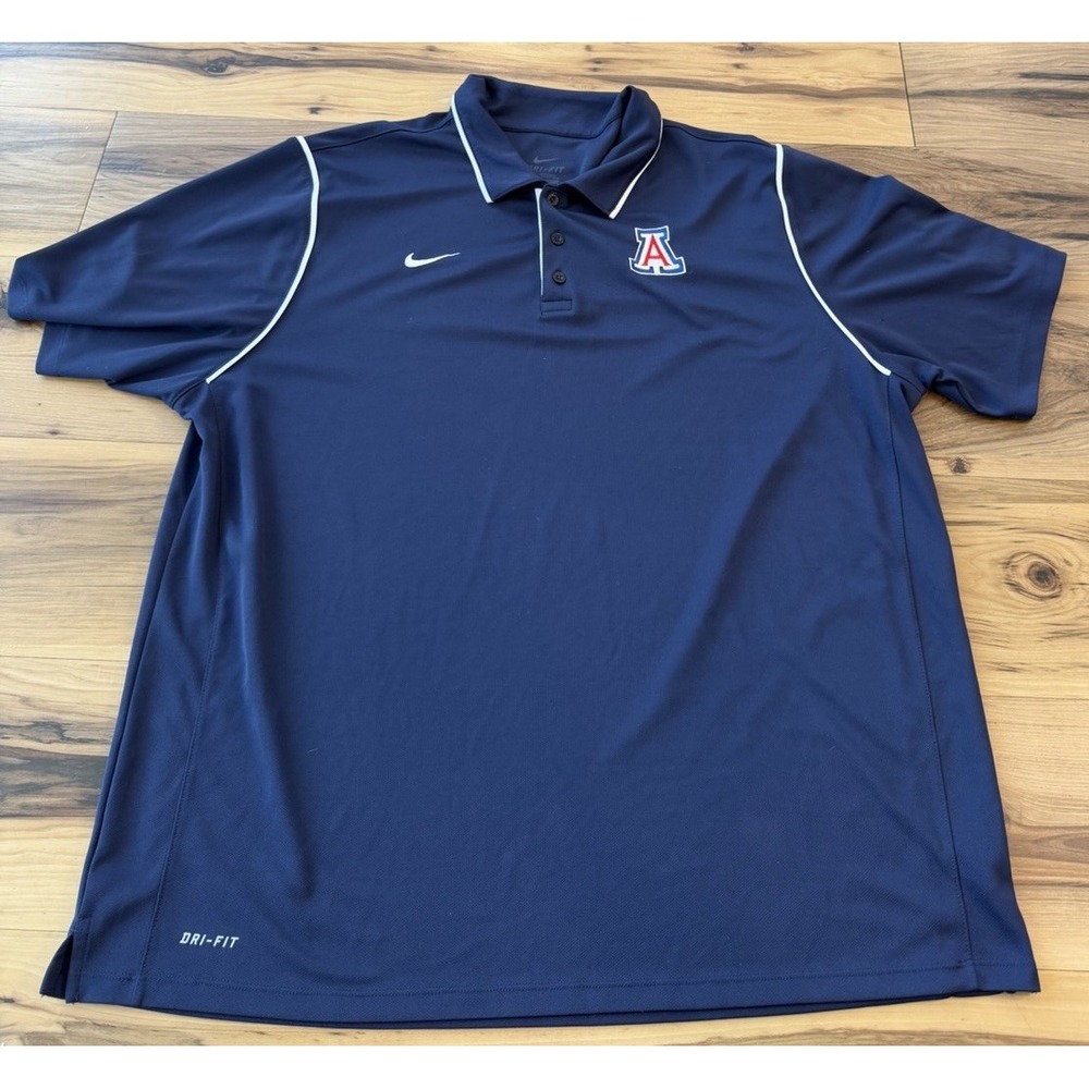 Nike Arizona Wildcats VIZIO Fiesta Bowl Dri-FIT Polo Men XXL U of A Navy NCAA